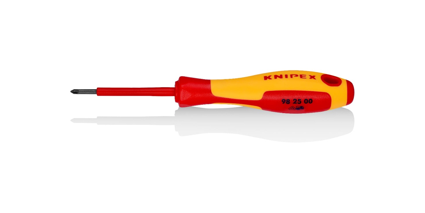 VDE İZOLELİ POZİDRİV TORNAVİDA PZ0*60 - KNIPEX - 