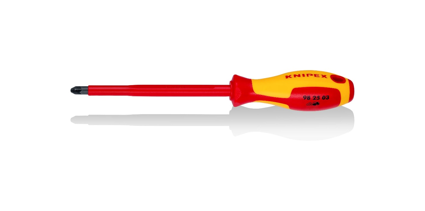 VDE İZOLELİ POZİDRİV TORNAVİDA PZ3*150 - KNIPEX - 
