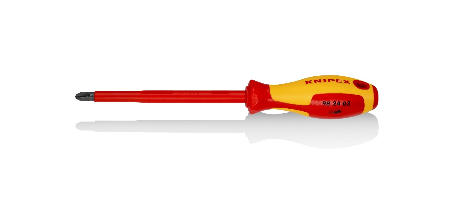 VDE İZOLELİ YILDZ UÇLU TORNAVİDA PH3*150 - KNIPEX - 